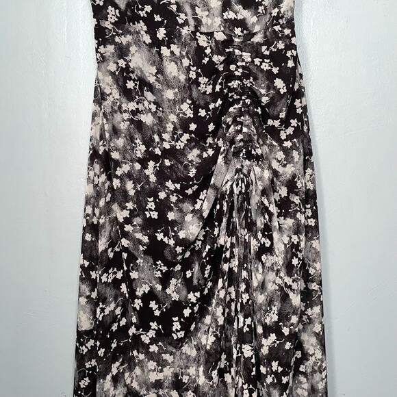 Simply Vera Wang Size XS Black Floral Chiffon Dress Whimsigoth Fairy Romantic - Picture 8 of 16